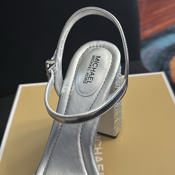 Michael Kors Silver Women's Sandals - Picture 4 of 5